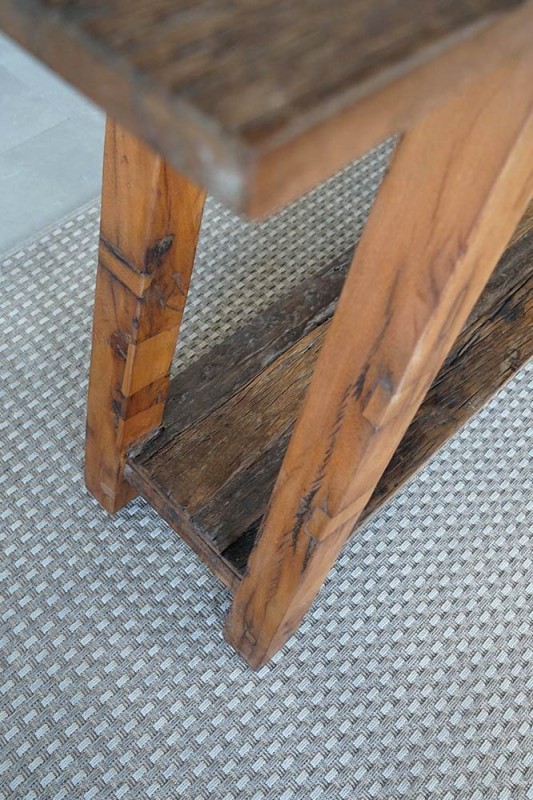 Console en bois recyclé ancien - Reborn