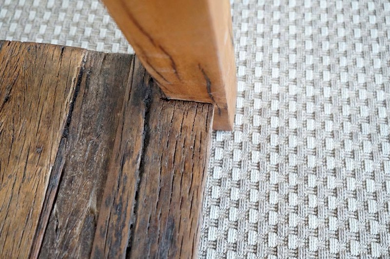 Console en bois recyclé ancien - Reborn