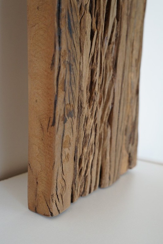 Miroir en bois brut rectangulaire 25 x 150 cm