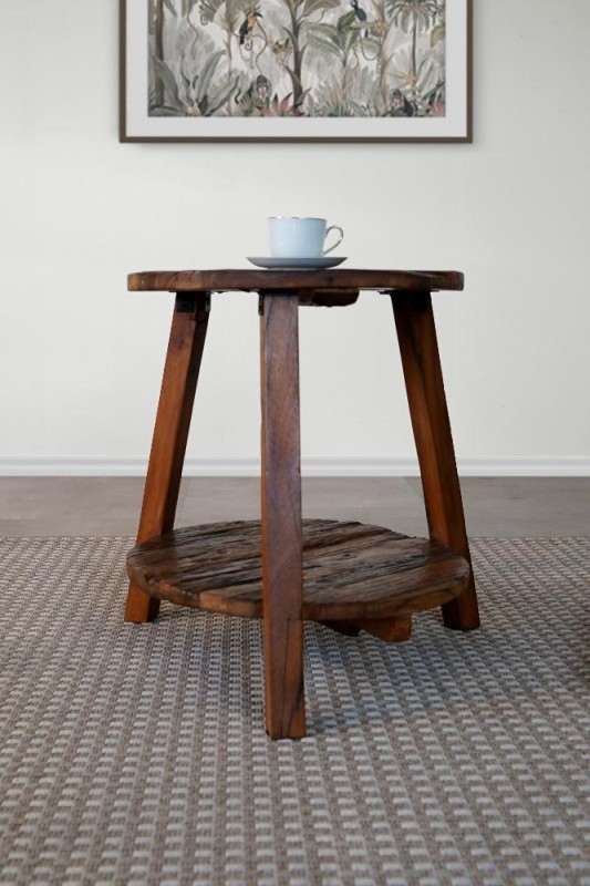 Table d'appoint bois recyclé ancien - Reborn