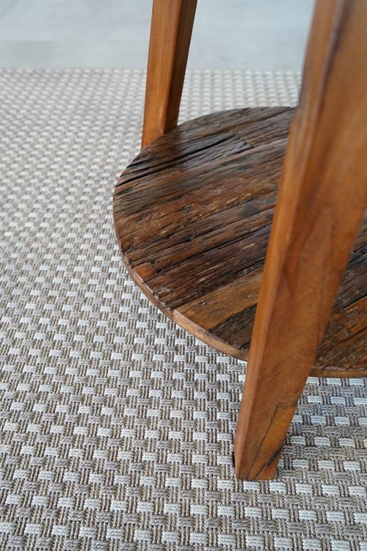 Table d'appoint bois recyclé ancien - Reborn
