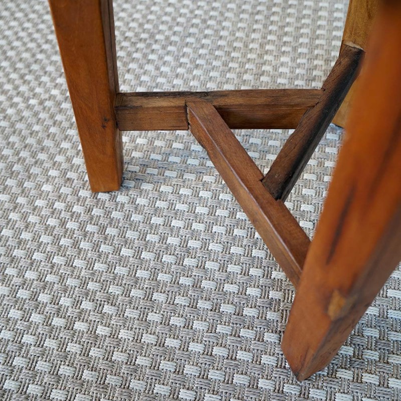 Tabouret en bois recyclé ancien - Reborn