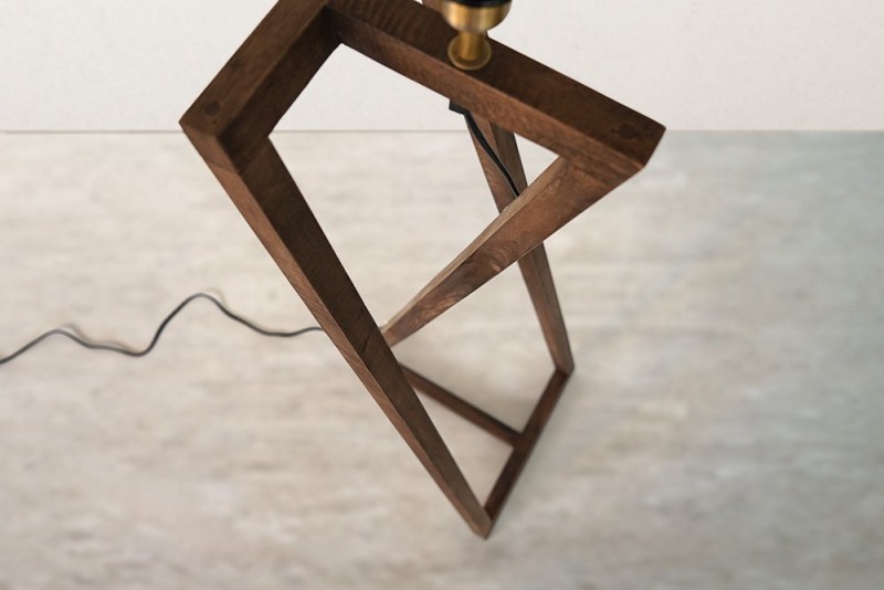 Lampe sur pied en bois naturel - Kyoto