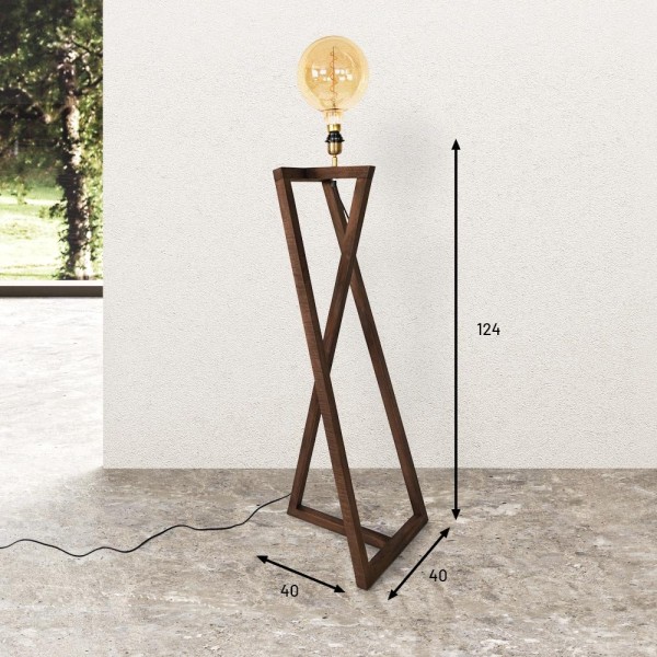 Lampe sur pied en bois naturel - Kyoto