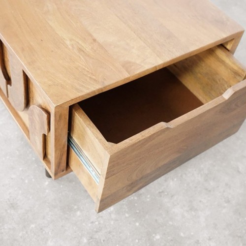 Table basse en manguier massif - Flow