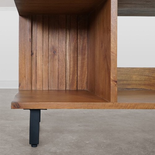Bibliothèque en bois massif 90 cm