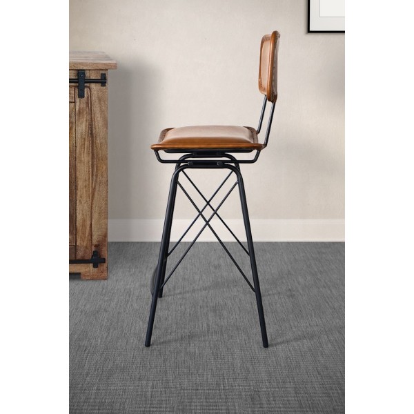 Chaise de bar en cuir design