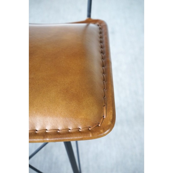 Chaise de bar en cuir design