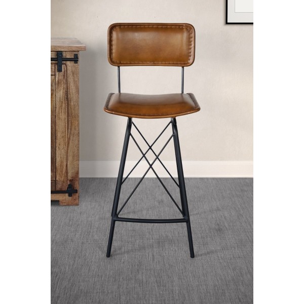 Chaise de bar en cuir design