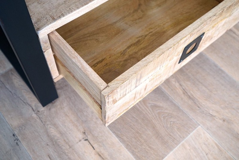 Meuble TV bois et métal 120 cm - Babs