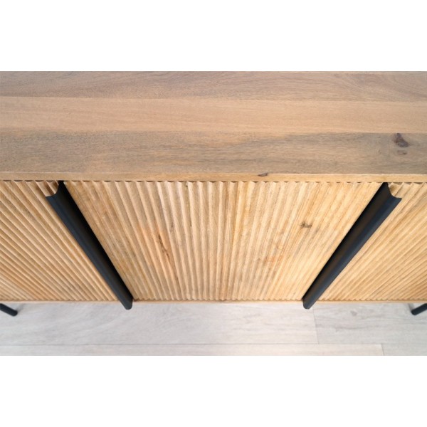Buffet en bois massif 165 cm - Thanais