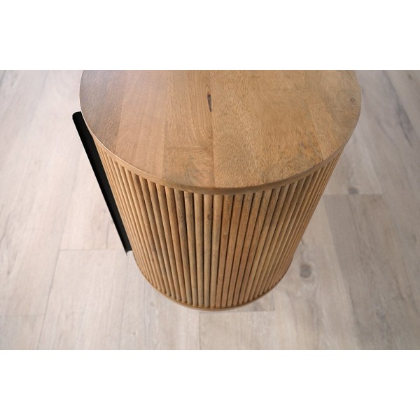 Buffet en bois massif 165 cm - Thanais
