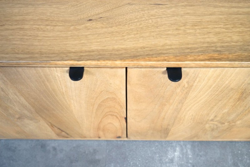 Meuble TV en bois massif 200 cm - Timea