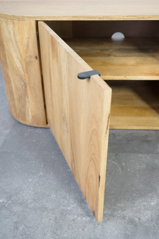 Meuble TV en bois massif 200 cm - Timea