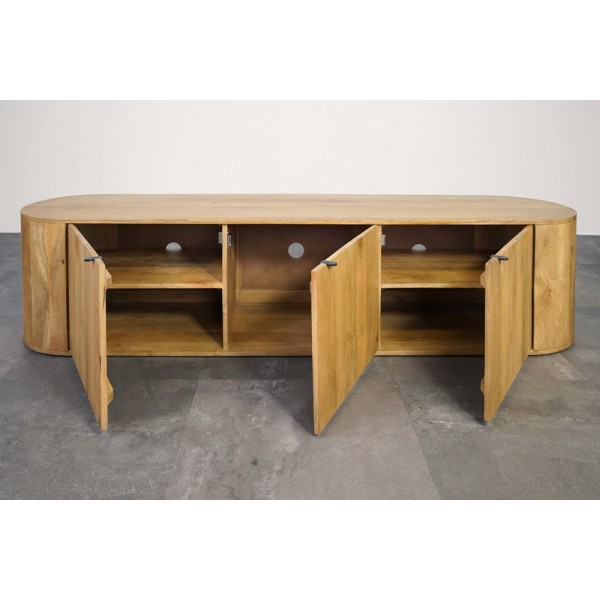 Meuble TV en bois 200 cm - Timea