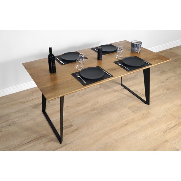 Table à manger en bois et métal - Brooklyn