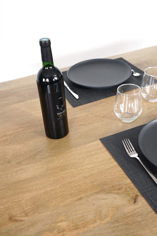 Table à manger en bois et métal - Manhattan