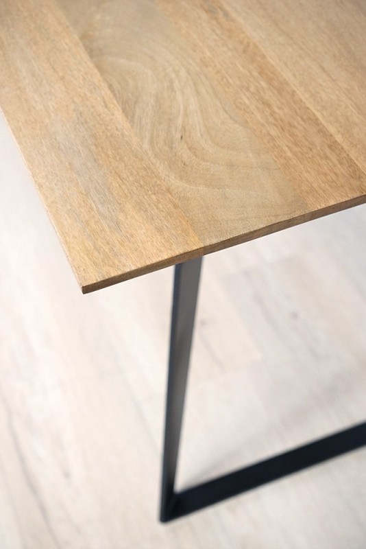 Table à manger en bois et métal - Manhattan