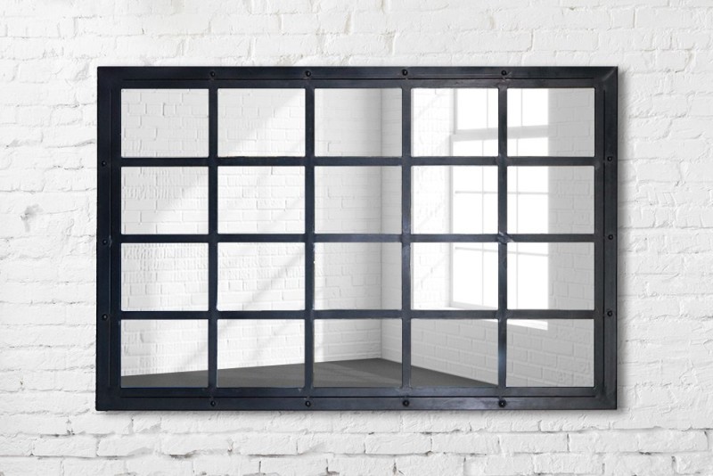 Grand miroir industriel