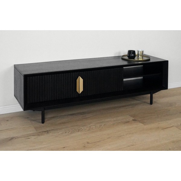 Meuble TV en bois naturel - Selena