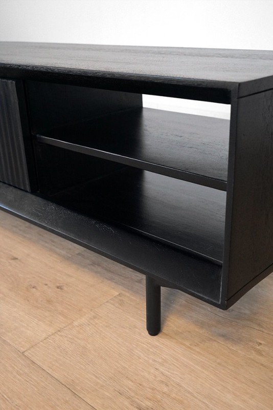 Meuble TV en bois naturel - Selena