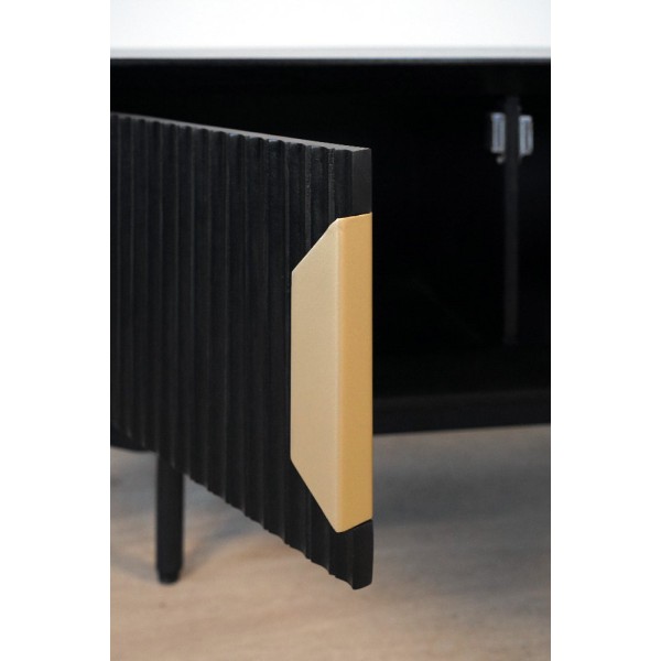 Meuble TV en bois naturel - Selena