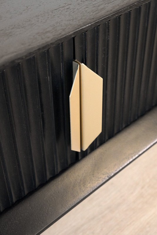 Meuble TV en bois naturel - Selena