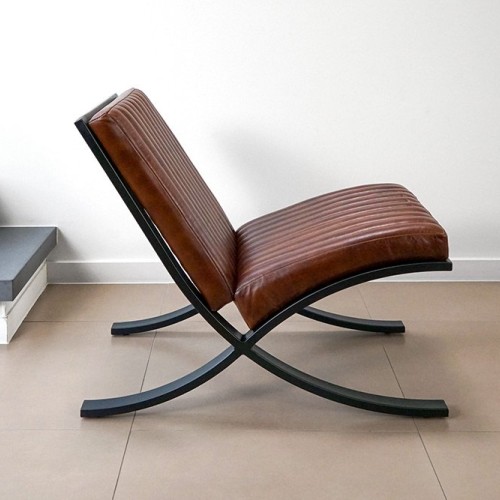 Fauteuil en cuir Cuba