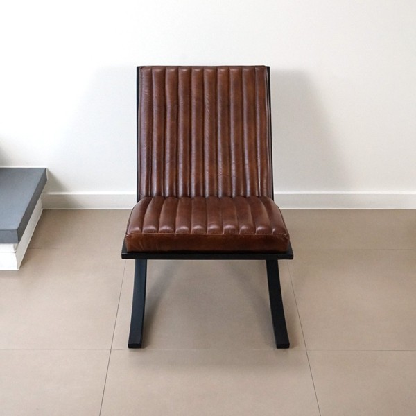 Fauteuil en cuir Cuba