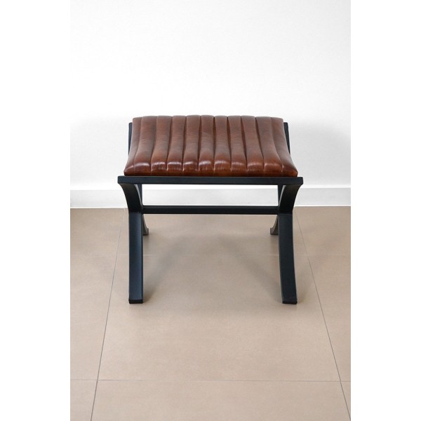 Pouf en cuir Cuba