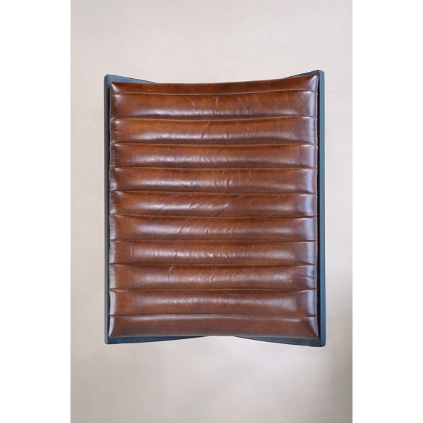 Pouf en cuir Cuba