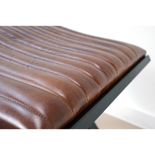 Pouf en cuir Cuba