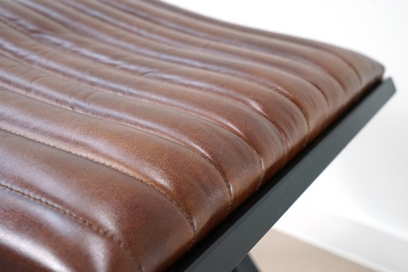 Pouf en cuir Cuba