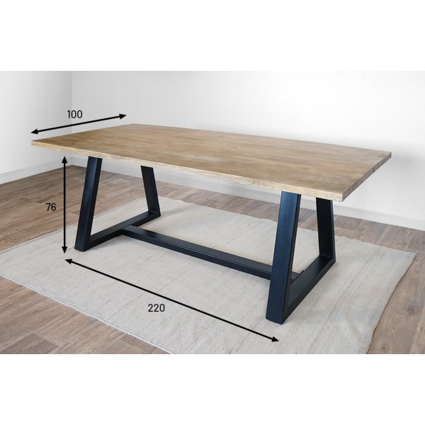 Table en bois massif 220 cm - Aurea