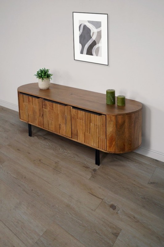 Meuble TV en bois massif - Uma