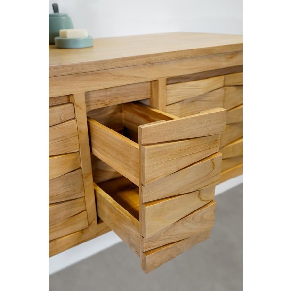 Meuble de salle de bain en teck 120 cm - Mountain