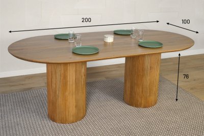 Table en bois massif - Thanais