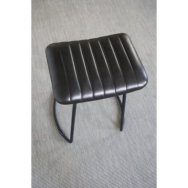 Tabouret d’appoint cuir marron - Scrambler
