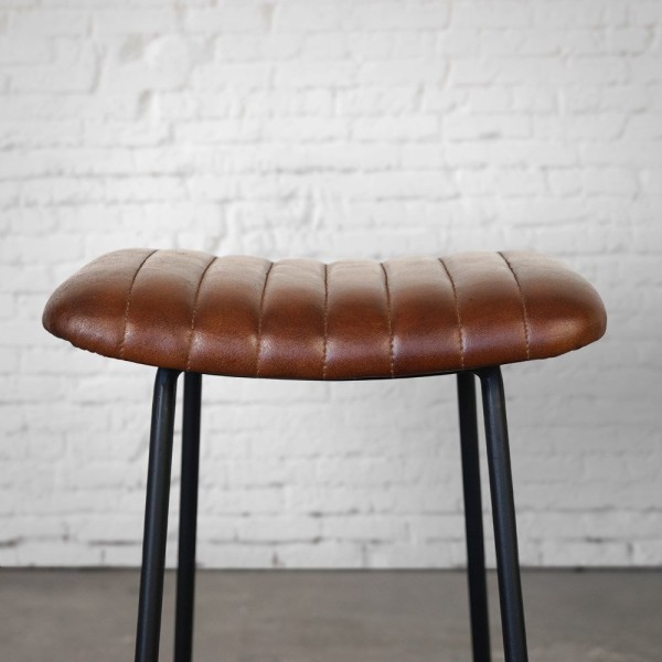 Tabouret d’appoint cuir Scrambler