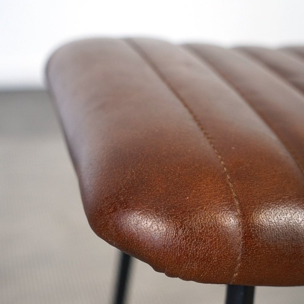 Tabouret d’appoint cuir Scrambler