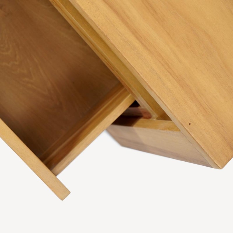 Meuble TV en teck massif 140 cm - Yseult