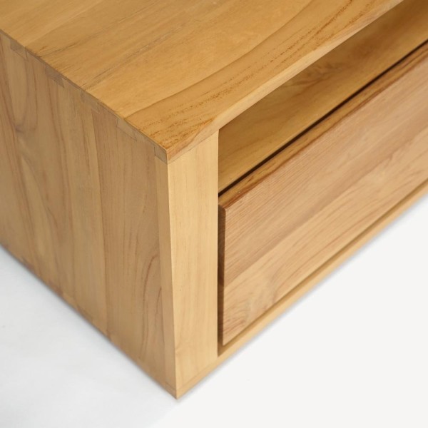 Meuble TV en teck massif 200 cm - Yseult