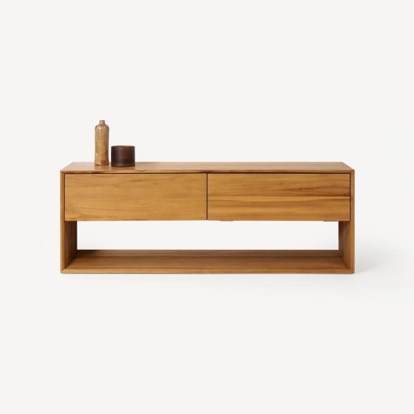 Meuble TV en teck massif 140 cm - Jaya