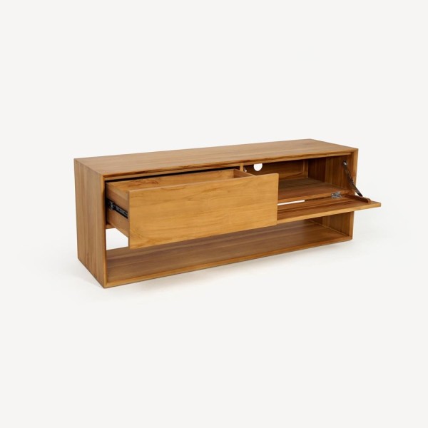 Meuble TV en teck massif 140 cm - Jaya