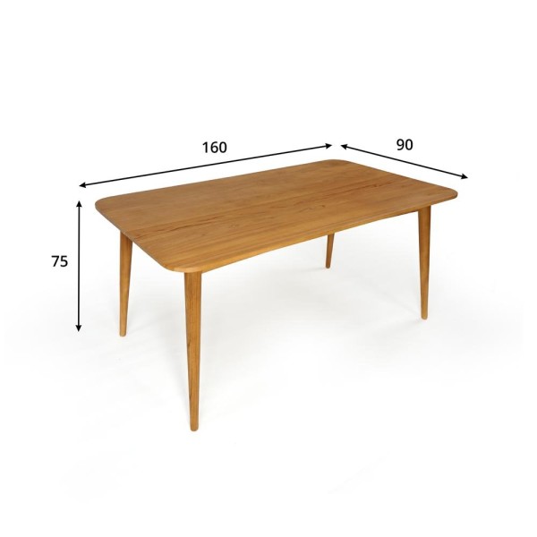 Table à manger en teck massif 160 cm - Siti