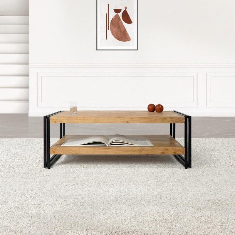 Table basse bois et métal - Liverpool