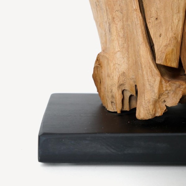 Objet décoratif en teck recyclé