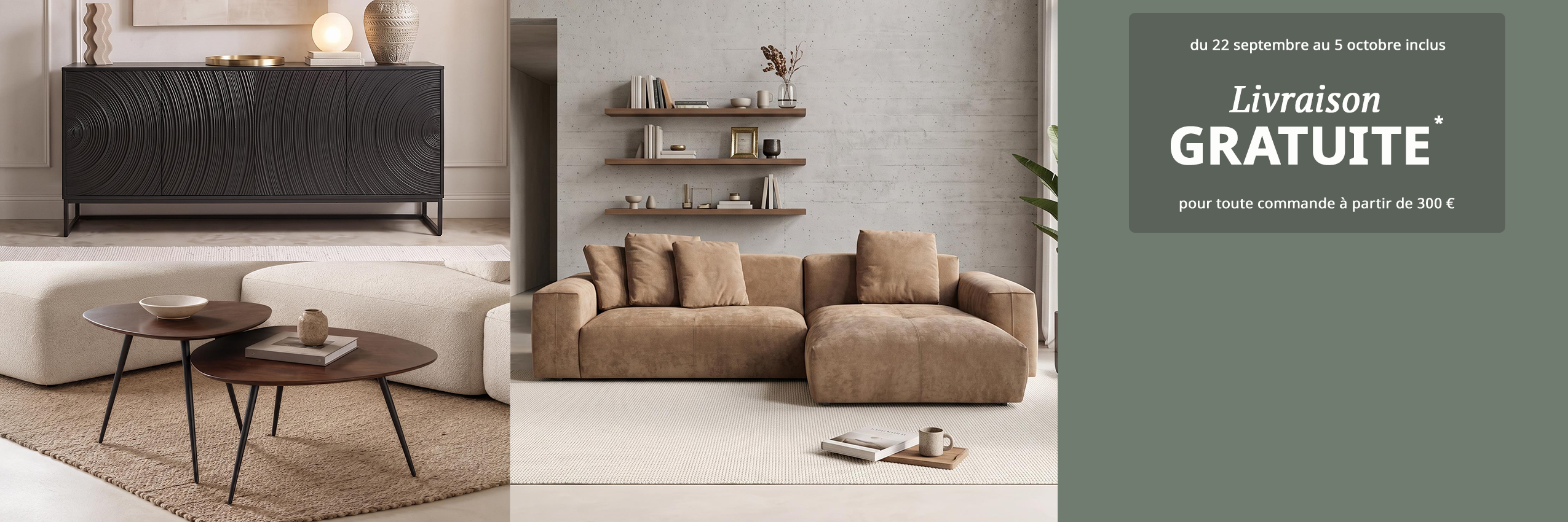 PRIVILEGE Days - Livraison Confort offerte dès 300 € d'achats